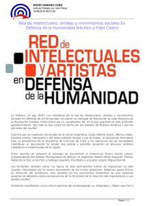 Red de intelectuales, artistas y movimientos sociales En Defensa de