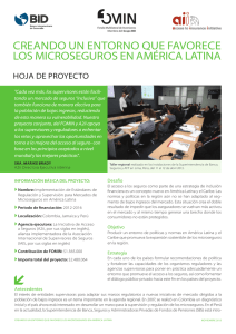creando un entorno que favorece los microseguros en américa latina