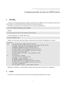 Configuración de red en GNU/Linux