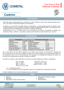Cadmio - Cometal SA