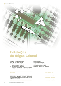 Patologias de Origen Laboral