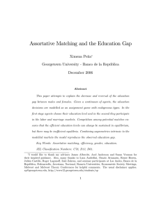 Assortative Matching and the Education Gap