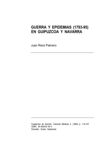 Guerra y epidemias (1793-95) en Guipúzcoa y Navarra. IN: Euskal