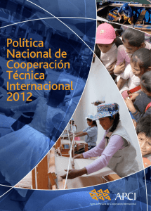 Política Nacional de Cooperación Técnica Internacional 2012