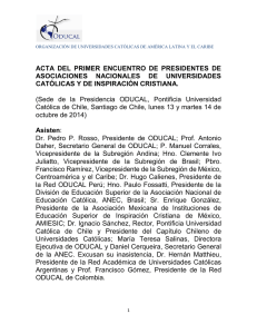 Acta Primer Encuentro Asociaciones Nacionales, Santiago