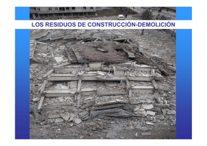 los residuos de construcción-demolición