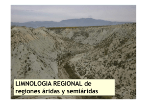 LIMNOLOGIA REGIONAL de regiones áridas y semiáridas