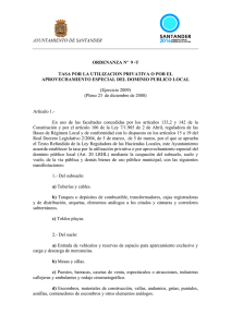 Texto de la ordenanza - Ayuntamiento de Santander