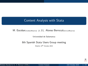 Content Analysis with Stata