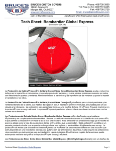 Bombardier Global Express: Cubiertas, Tapones, Sombrilla, y mÃ¡s