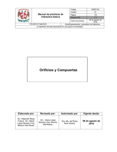 ORIFICIOS Y COMPUERTAS