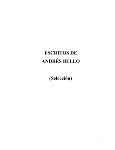 Escritos de Andres Bello