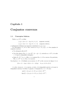 Capítulo 1: Conjuntos convexos.
