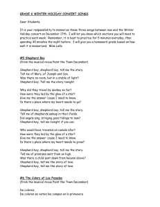 Grade 6 Song Lyrics To Memorize for the Winter Concert