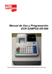 Manual de Uso y Programación ECR SAMPOS ER-009