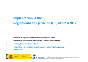 Implantación SERA - Agencia Estatal de Seguridad Aérea