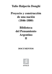 Halperin Donghi - Proyecto y construccion de una nacion (1846