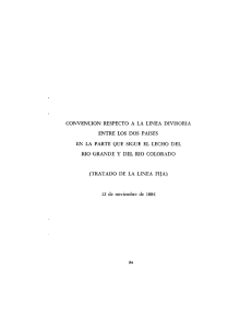 Convención Respecto a la Línea Divisoria Entre los dos Países en