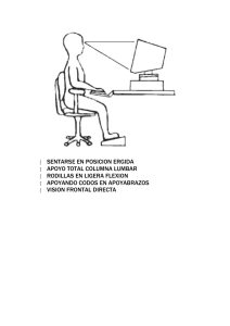 Higiene postural ante el ordenador