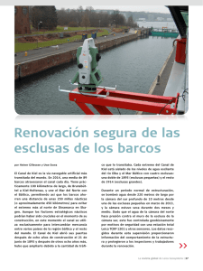 Renovación segura de las esclusas de los barcos