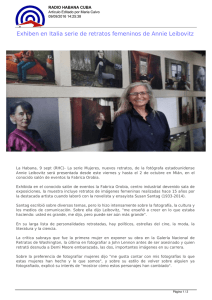 Exhiben en Italia serie de retratos femeninos de Annie Leibovitz