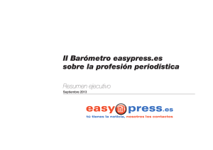 II Barómetro easypress.es sobre la profesión periodística