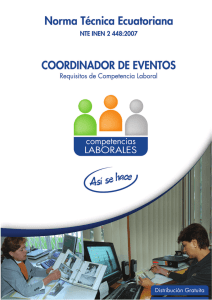 COORDINADOR DE EVENTOS