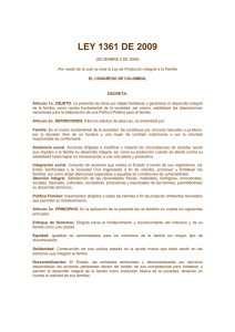 Ley 1361 de 2009 - Ministerio de Salud y Protección Social