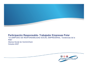 Participación Responsable- Trabajador Empresas Polar