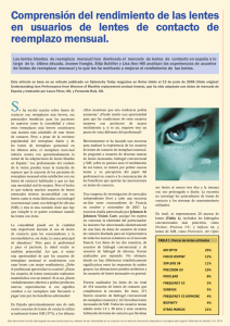 Comprensión del rendimiento de las lentes en usuarios de lentes de