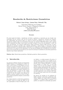 Resolución de Restricciones Geométricas