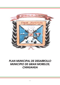 plan municipal de desarrollo municipio de gran morelos, chihuahua