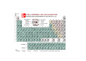 tabla periódica de los elementos - McGraw
