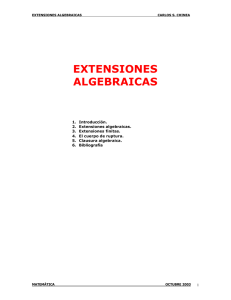 extensiones algebraicas