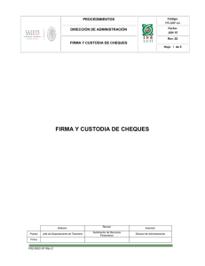 PR-SRF-04 Firma y Custodia de Cheques