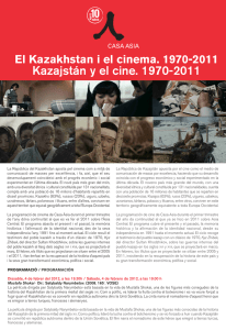 Kazajstán y el cine. 1970-2011