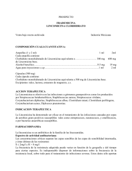 Lincocin Antibiotico Inyectable