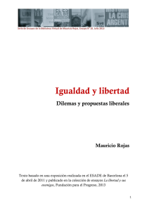 Igualdad y libertad - Biblioteca Virtual de Mauricio Rojas