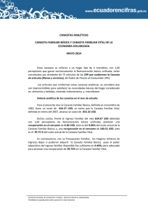 Informe Ejecutivo Canastas Analíticas – Mayo 2014