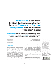 Reflections Seen from Critical Pedagogy and other Related