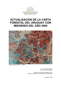 actualizacion de la carta forestal del uruguay con