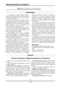 Metodología Glosario Términos utilizados en Medicina Basada en la