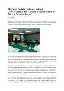 Siemens Bolivia realizó el primer Conversatorio del “Círculo de