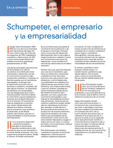 Schumpeter, el empresario y la empresarialidad