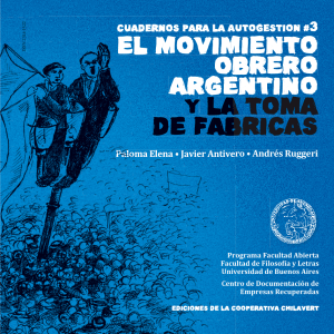 el movimiento obrero argentino y la toma de fabricas