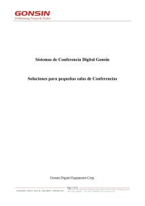 Sistemas de Conferencia Digital Gonsin