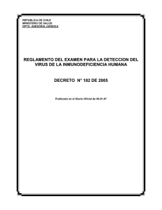 D.S. 182/2005 - Instituto de Salud Pública de Chile