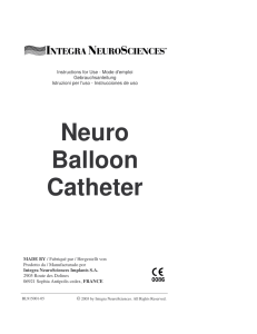 Neuro Balloon Catheter