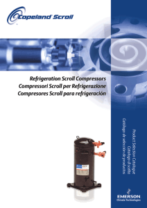 Refrigeration Scroll Compressors Compressori Scroll per
