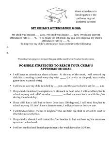 my child`s attendance goal possible strategies to reach your child`s
